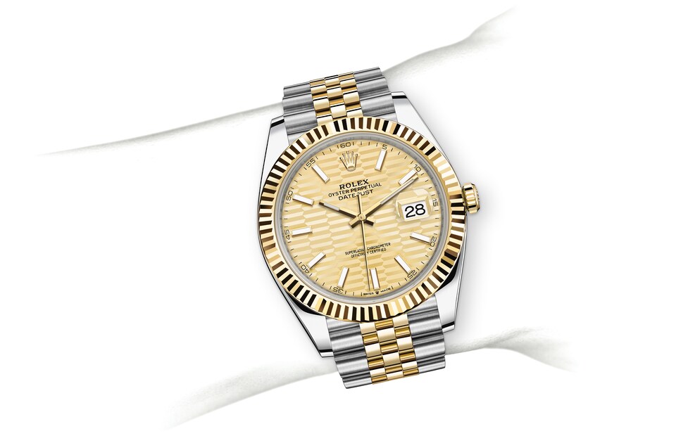 rolex datejust 41 gold dial